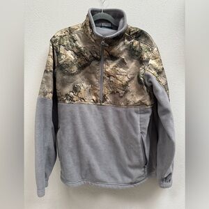 Men’s Columbia PHG Camo and Gray Fleece Jacket